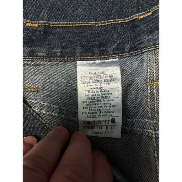 Carhartt 101483 968 Relaxed Fit Holter Jeans Men’s Size 34 X 30 - Picture 6 of 9